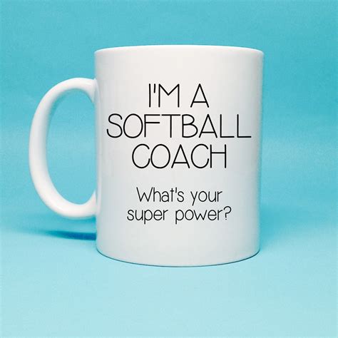 Softball Coach Gift Gift for Softball Coach by TheCoffeeCorner