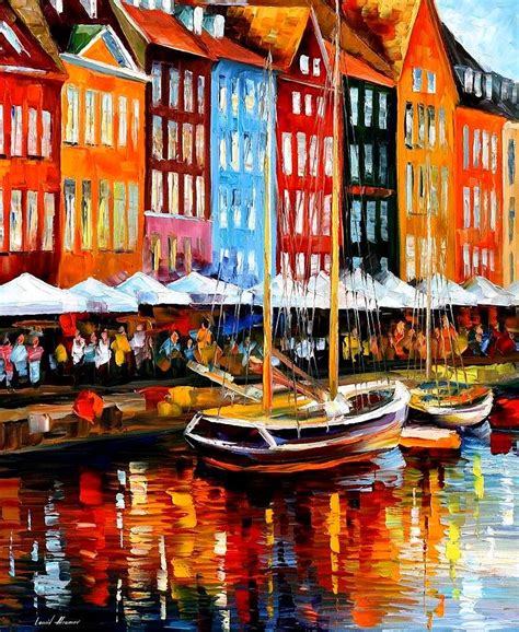 Copenhagen Denmark Painting by Leonid Afremov