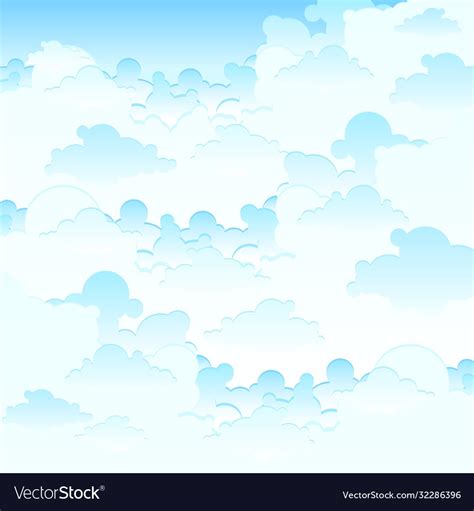 Blue sky clouds background Royalty Free Vector Image