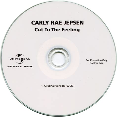 Carly Rae Jepsen - Cut To The Feeling (2017, CDr) | Discogs