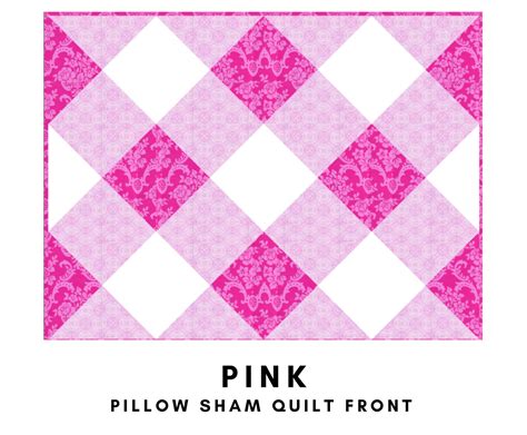 Pink Quilt Block Pattern Downloadable PDF Pink Crib Block - Etsy