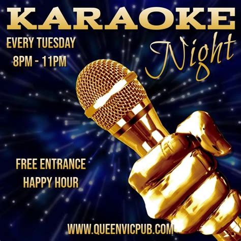 Karaoke Night Video Template | Karaoke, Band posters, Flyer