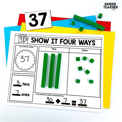 Place Value Game: Show It Four Ways - A Kinderteacher Life