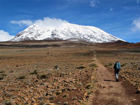 Why is Mount Kilimanjaro covered with snow at the summit?