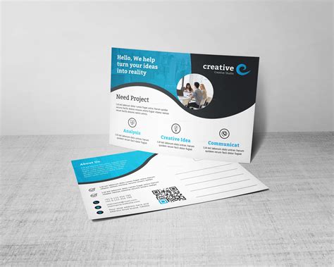 Creative Corporate Postcard Design Template 001553 - Template Catalog