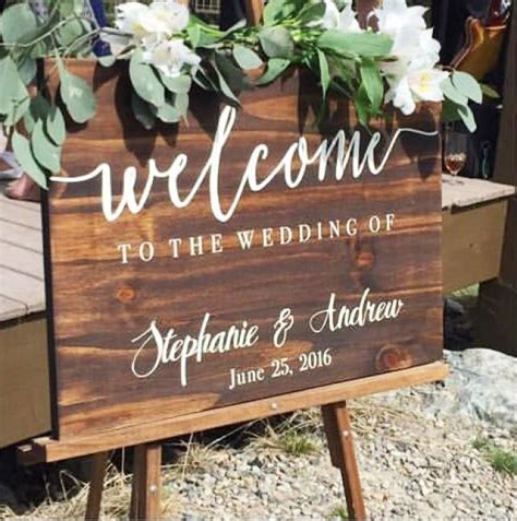 Welcome To Our Wedding Sign - Wedding Decoration - Wedding Sign - Rustic Weddings - Welcome Sign ...