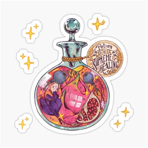 "Potion of Supreme Healing" Sticker for Sale by ThejYhome | Redbubble