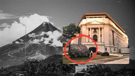 These boulders in front of the National Museum are from Mayon’s most ...