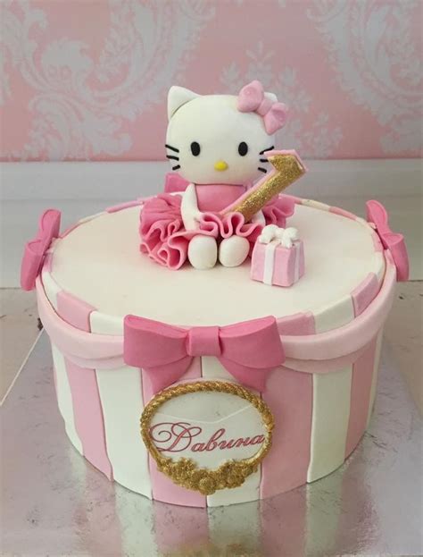 1st Birthday Girly Hello Kitty Cake - 1st Birthday Ideas