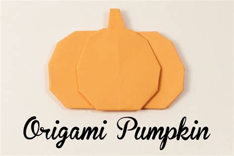 Modular Origami Pumpkin Instructions