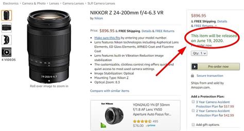 Nikon NIKKOR Z 24-200mm f/4-6.3 VR Lens Will be Released on June 19 | Nikon Camera Rumors