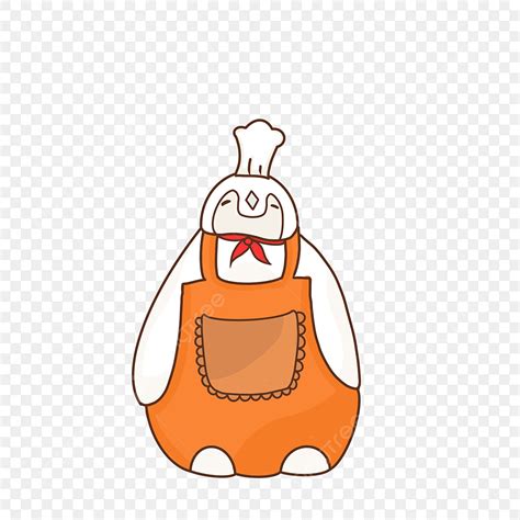 Cute Chubby Penguin Cartoon Chef, Cute, Penguin, Yellow Apron PNG Transparent Clipart Image and ...