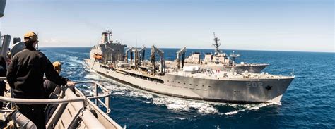 DVIDS - Images - USS Harpers Ferry Replenishment-at-sea [Image 1 of 2]