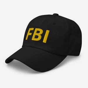 FBI Hat, FBI Embroidered Baseball Cap, Federal Bureau of Investigation Gift, FBI Gifts - Etsy