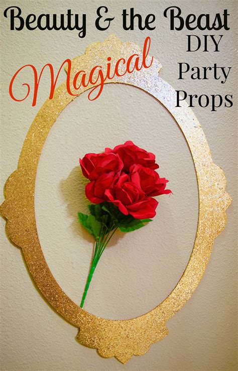 Easy DIY Beauty & the Beast Party Prop Supplies & Wall Decor