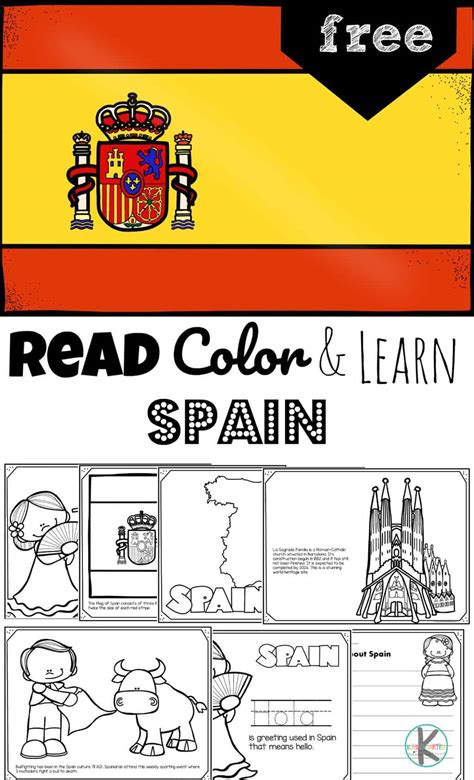 FREE Read Color and Learn about SPAIN