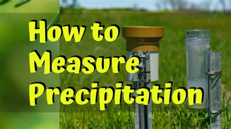 How to measure precipitation - YouTube