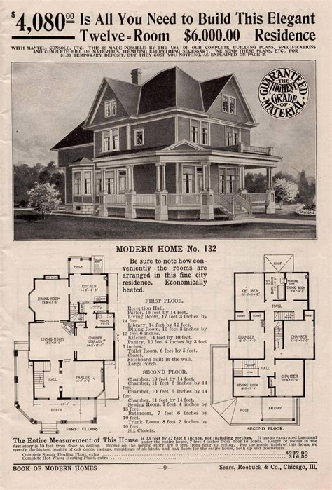 What you could find in old Sears catalogs... | Victorian house plans, Vintage house plans ...