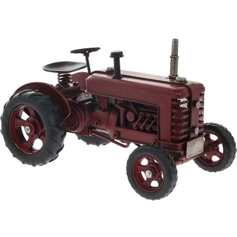 Vintage Tractor Red 27x15x17cm