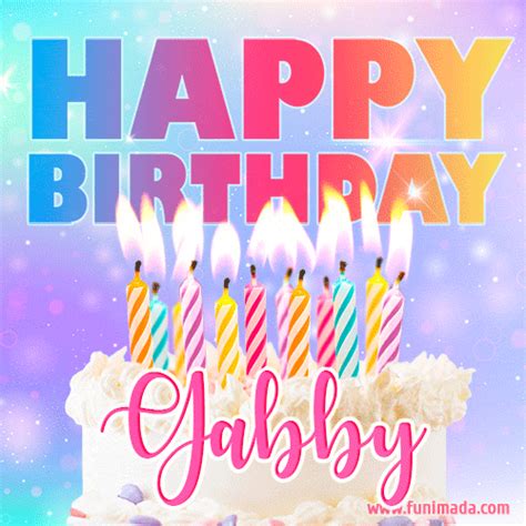 Happy Birthday Gabby GIFs - Download on Funimada.com