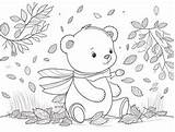 Cinnamon Bear Themed Coloring Sheet  Page sketch template