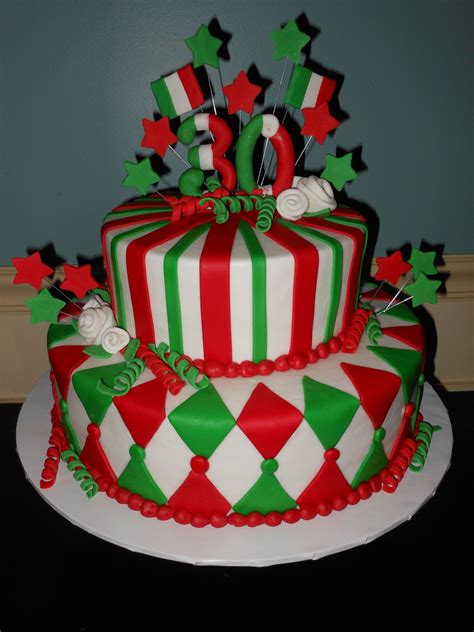 Italian Flag Cake Birthday Cake Card, Themed Birthday Cakes, Themed Cakes, 80th Birthday ...