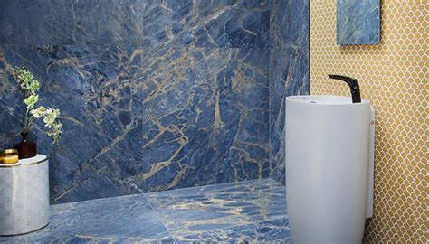 Blue Marble Effect Bathroom Tiles – Semis Online