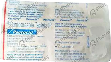 Pantocid Fast 40 MG Tablet (10): Uses, Side Effects, Price & Dosage | PharmEasy