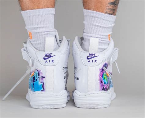 Off-White x Nike Air Force 1 Mid “Graffiti” Now Available | Sneakers Cartel