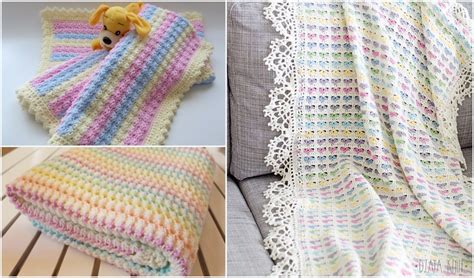 Pastel Crochet Baby Blanket Blankets & Throws Home & Living etna.com.pe