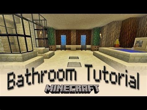 Minecraft: How To Make A Bathroom Tutorial - YouTube | Minecraft ...