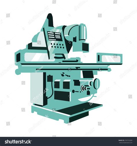 Industrial Machine Vector Isolated: เวกเตอร์สต็อก (ปลอดค่าลิขสิทธิ์) 793735399 | Shutterstock