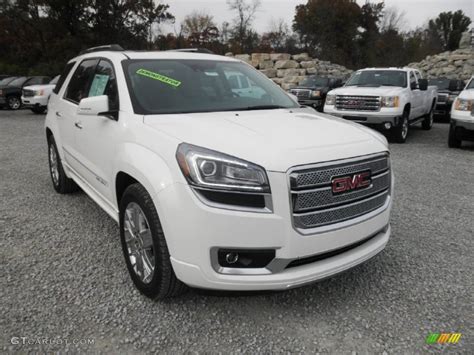 2014 Summit White GMC Acadia Denali AWD #87524011 Photo #2 | GTCarLot ...