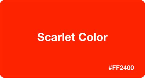 Scarlet Color Chart