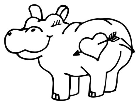 Hippo Line Drawing | Free download on ClipArtMag