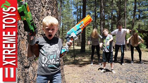 Nerf Zombie Attack! The Wild Undead Vs. Ethan and Cole Nerf Zombie ...