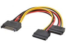 SATA Power Splitter Extension Y-Cable (SATA 2 / SATA 3 Compatible)