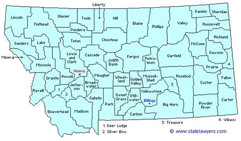 Montana Lawyer - Attorney Directory - Montana Counties