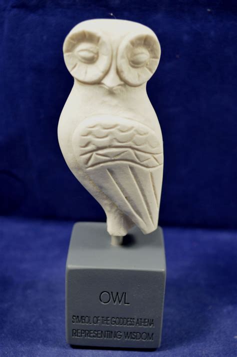 Owl Sculpture Symbol of Athena Museum Reproduction Artifact - Etsy