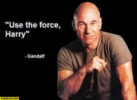 Use the force Harry – Gandalf. Picard Star Trek | StareCat.com