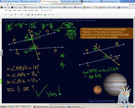 Corresponding Angles Converse Tutorial | Sophia Learning