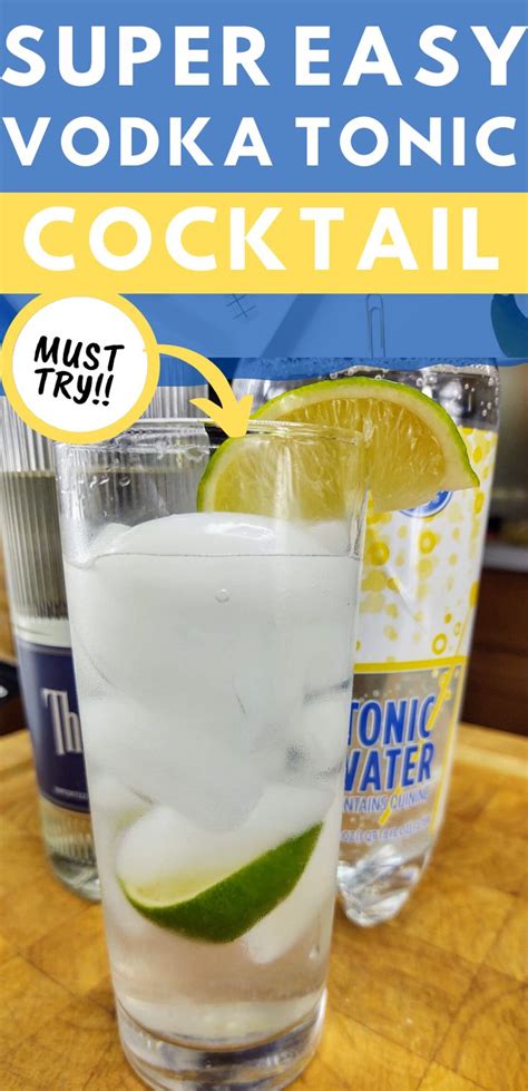 Vodka Tonic | Recipe | Vodka tonic, Vodka, Vodka recipes easy