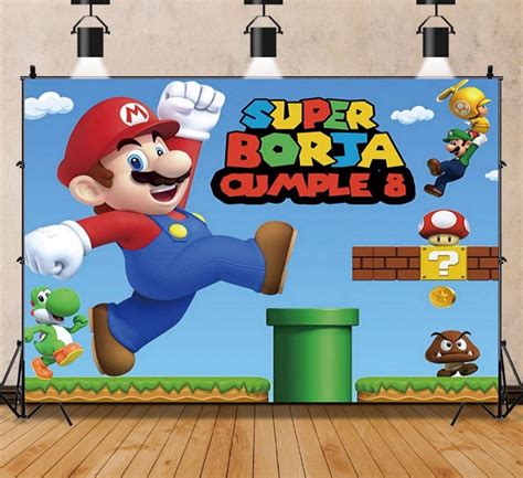 Cartoon Super Mario Party Photography Backdrop Custom Backdrop - Etsy