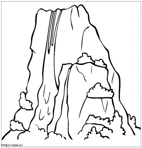 Venezuela Angel Falls coloring page