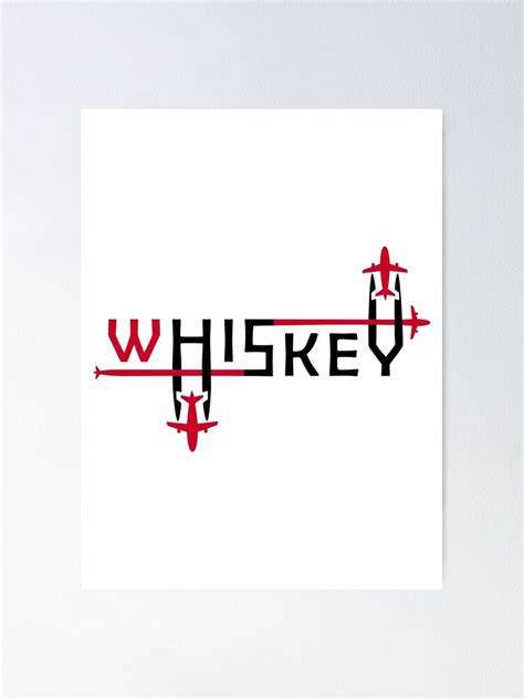 "WHISKEY Aviation Phonetic Alphabet Pilot Airplane" Poster for Sale by For-HerHim | Redbubble