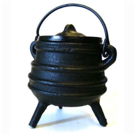 3" Cast Iron Pot with Lid