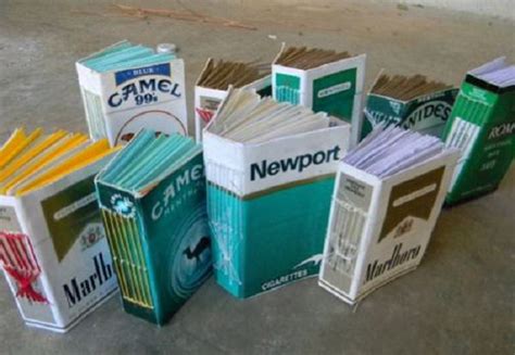 45 Unusual Artwork Made From Cigarette Boxes - Hongkiat