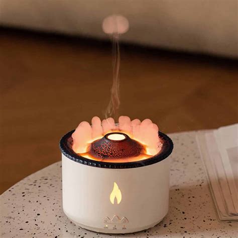 Volcano Aroma Essential Oil Diffuser Flamelight Ultrasonic Oil Humidifier Best Gift for ...