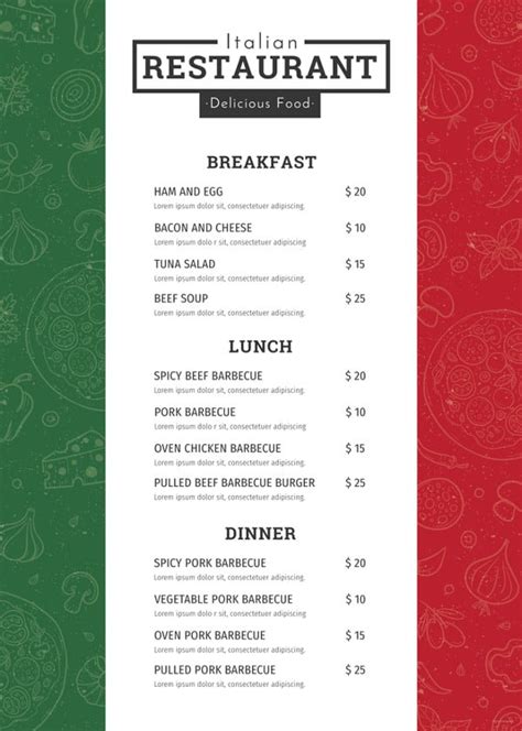 Restaurant Menu Template - 40+ Free PSD, EPS Documents Download