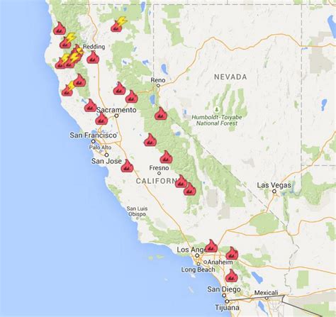 CA Wildfire Map